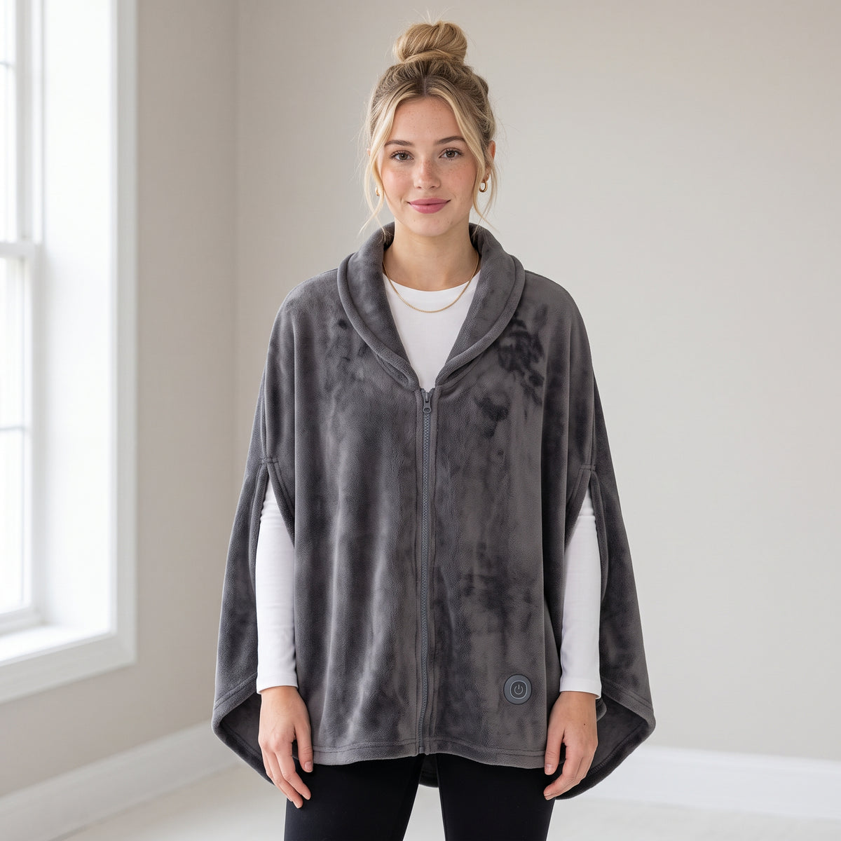 Poncho calefactable USB