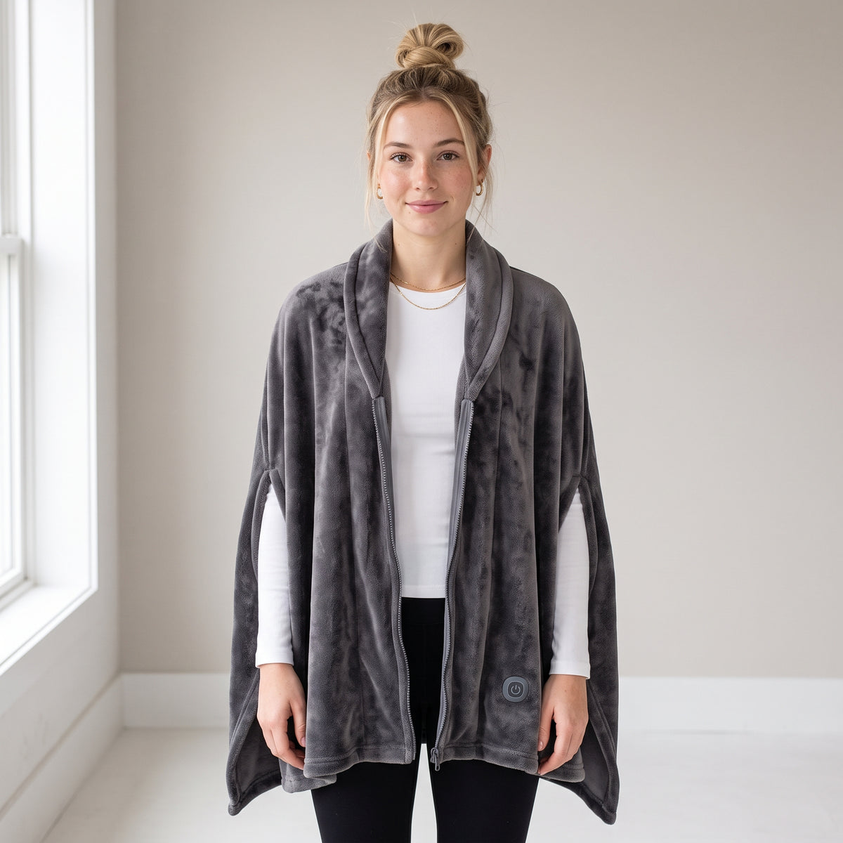 Poncho calefactable USB